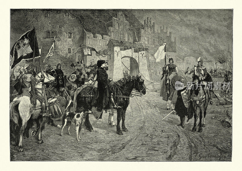 波格多夫要塞投降，中世纪战争