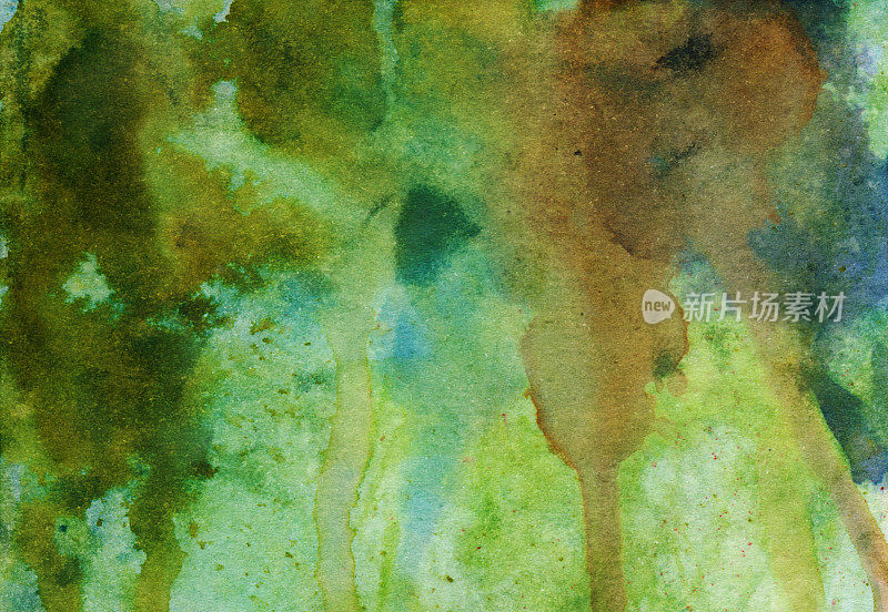 抽象水彩和色彩丰富的墨水