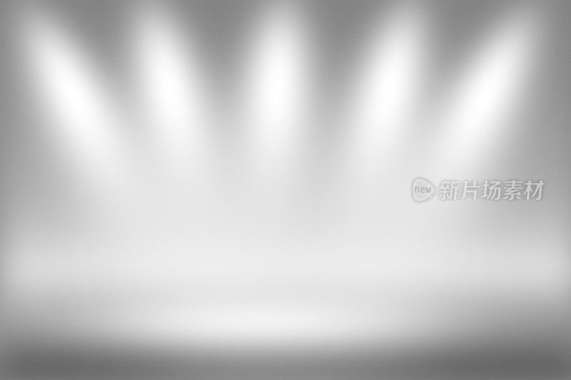聚光灯背景-高架圆形平台在白色清晰摄影师工作室
