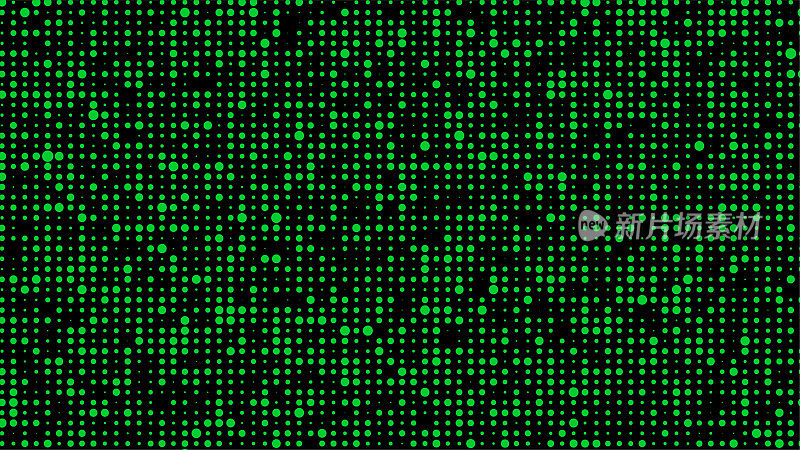 抽象斑点插图背景。带点的矢量粒子图案。绿点。