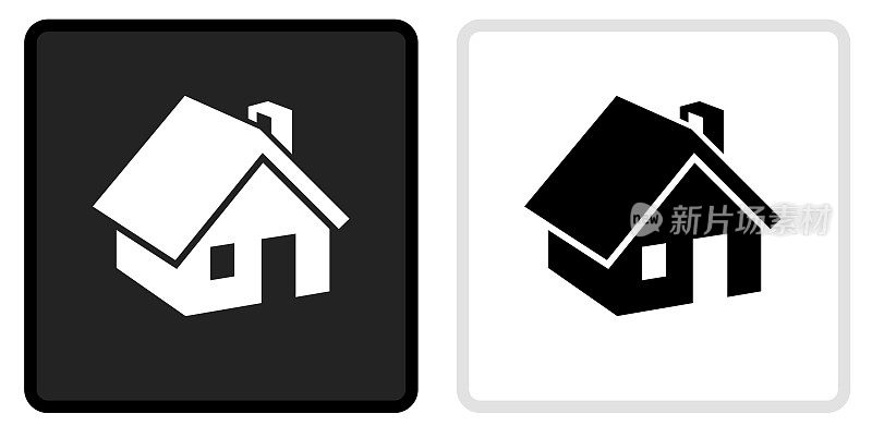房子图标上的黑色按钮与白色翻转
