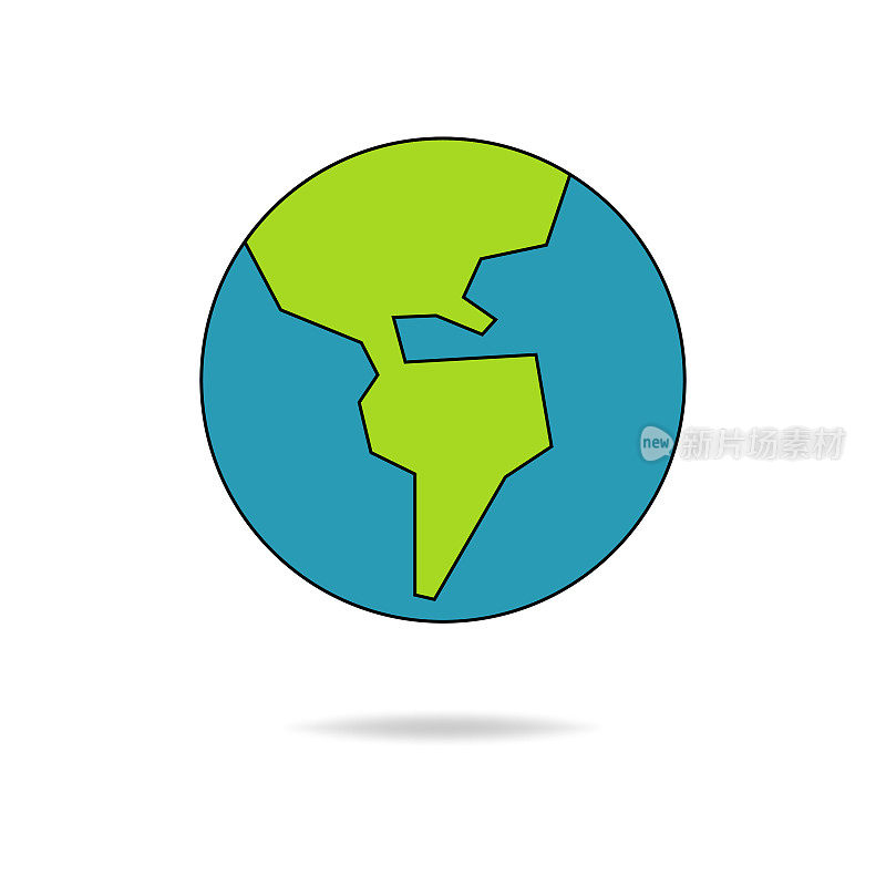 行星地球设计北美和南美