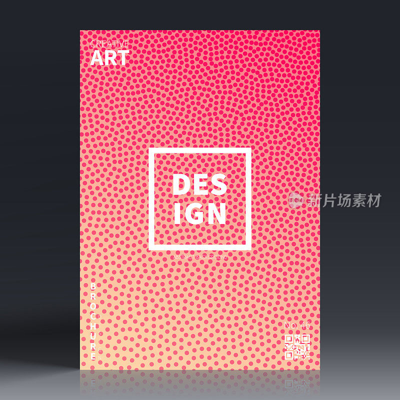 宣传册模板排版，红色封面设计，商业年报，宣传单，杂志