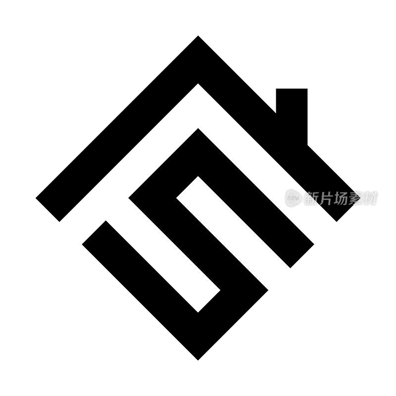 S为建筑、家居、房屋、房地产、建筑、物业的标志设计。
