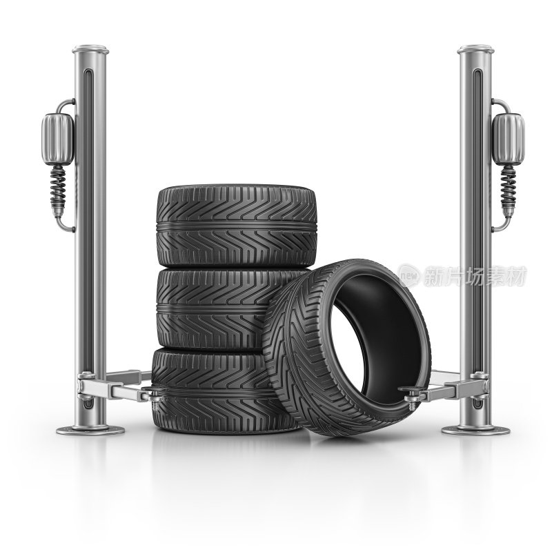 轮胎及液压平台