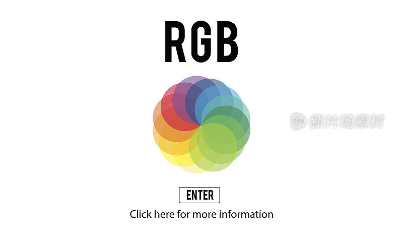 RGB打印调色板混合颜色的概念