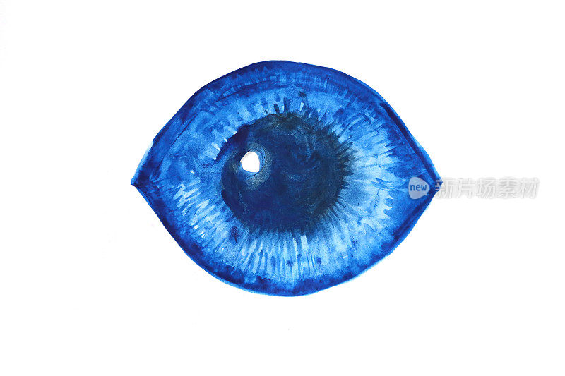 蓝色水彩抽象背景