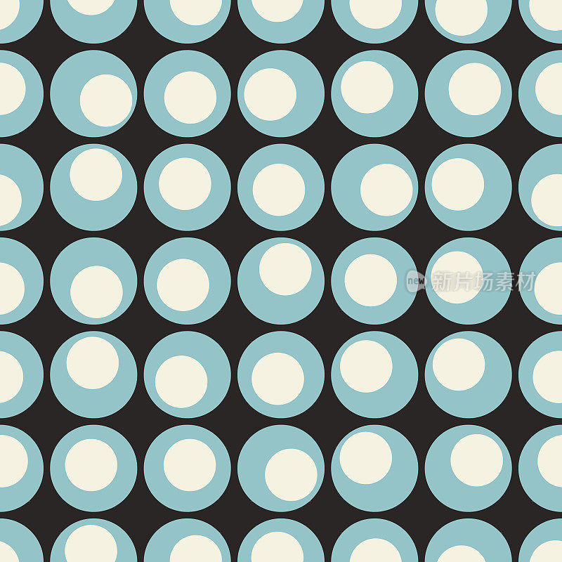 无缝图案彩色圆形几何形状