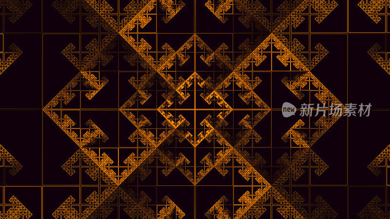 抽象的几何纹理图案-无尽的迷宫。