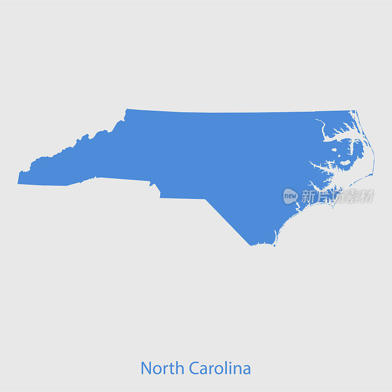 北卡罗莱那州地图
