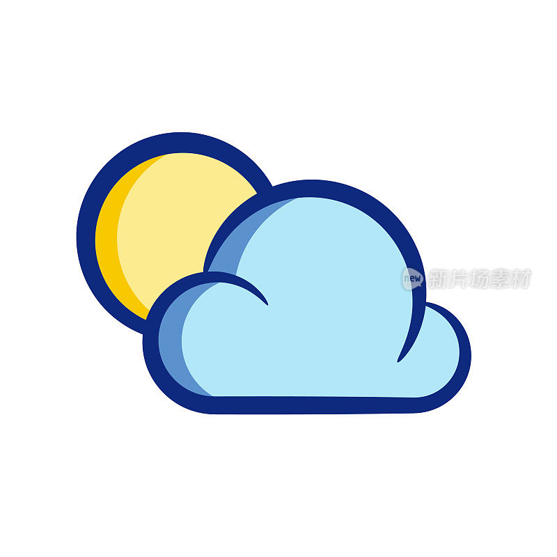 云太阳天气图标设计