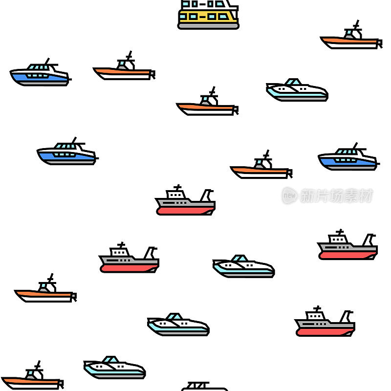 船水路运输类型矢量无缝模式