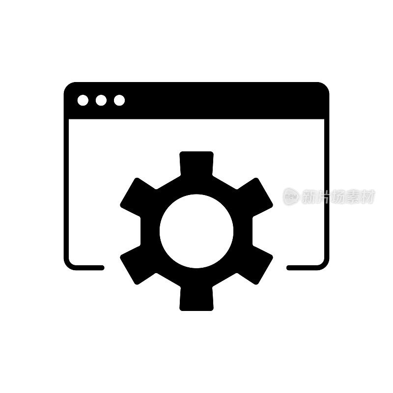 搜索引擎优化固体平面图标。Icon适用于网页、手机应用、UI、UX、GUI设计。