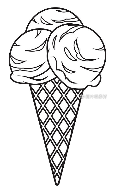 黑白冰淇淋