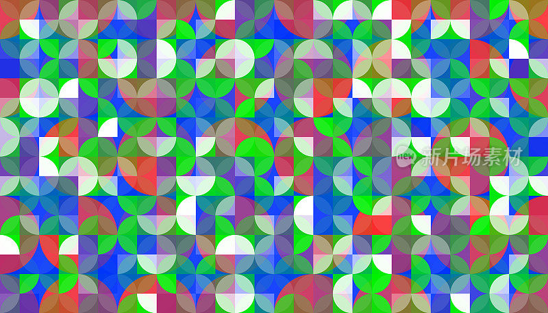 无缝红,蓝,绿色圣诞图案壁纸设计