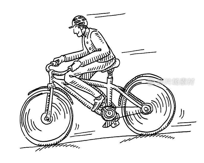 快乐的骑自行车的图纸