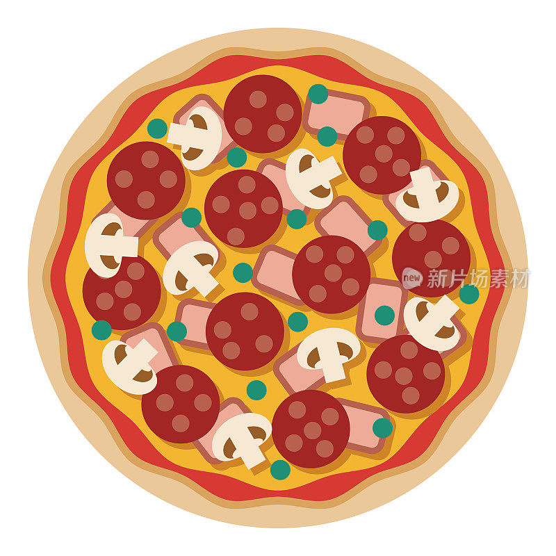 豪华披萨图标透明背景