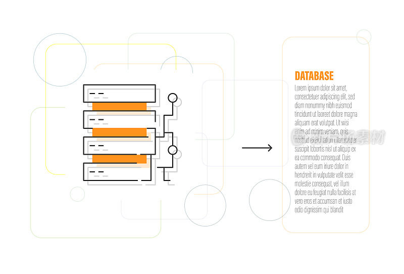 数据库线图标设计