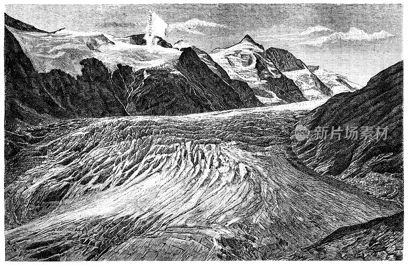 大ß格洛克纳的帕斯特兹冰川