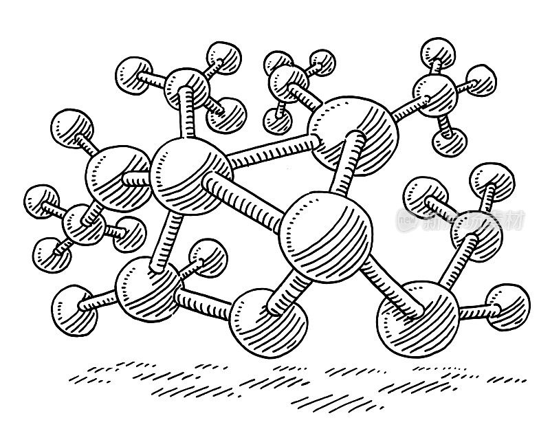复杂分子结构图