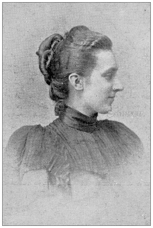 古董图片:巴扎尔德拉Charité火灾在巴黎，1897年的受害者:苏珊娜・科迪翁