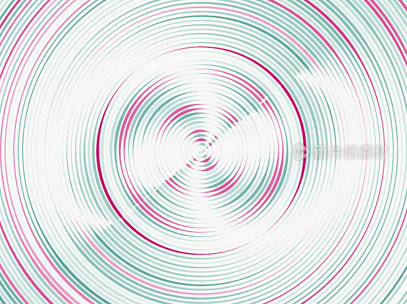 抽象色彩圆圈条纹几何图案横幅背景