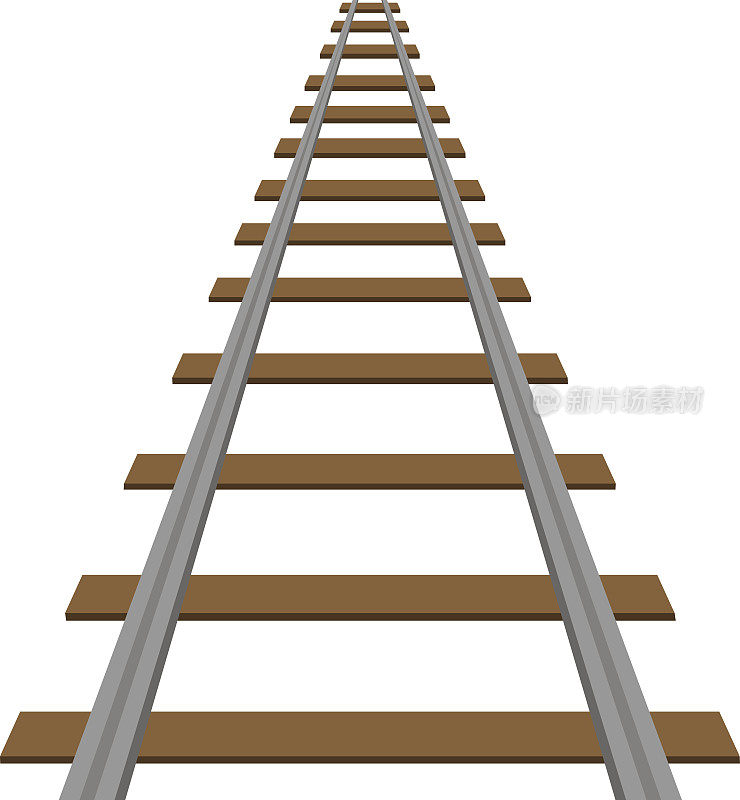 机车铁路剪影轨道铁路运输路线