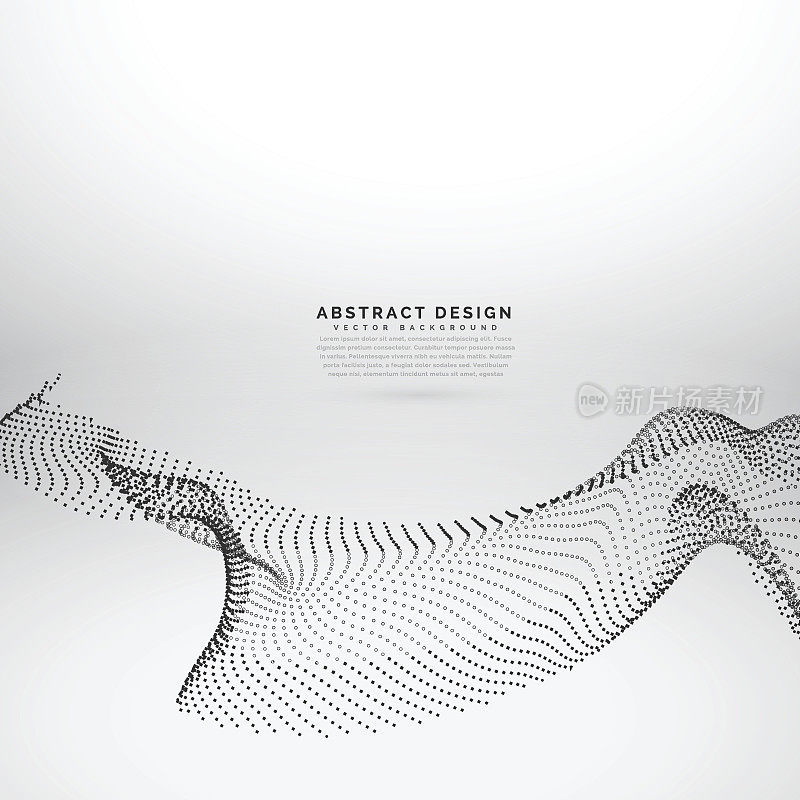 矢量粒子波浪式流动的抽象设计