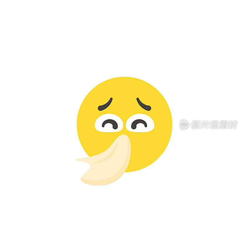 Emoticon大脸平面设计风格