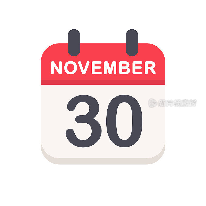11月30日-日历图标