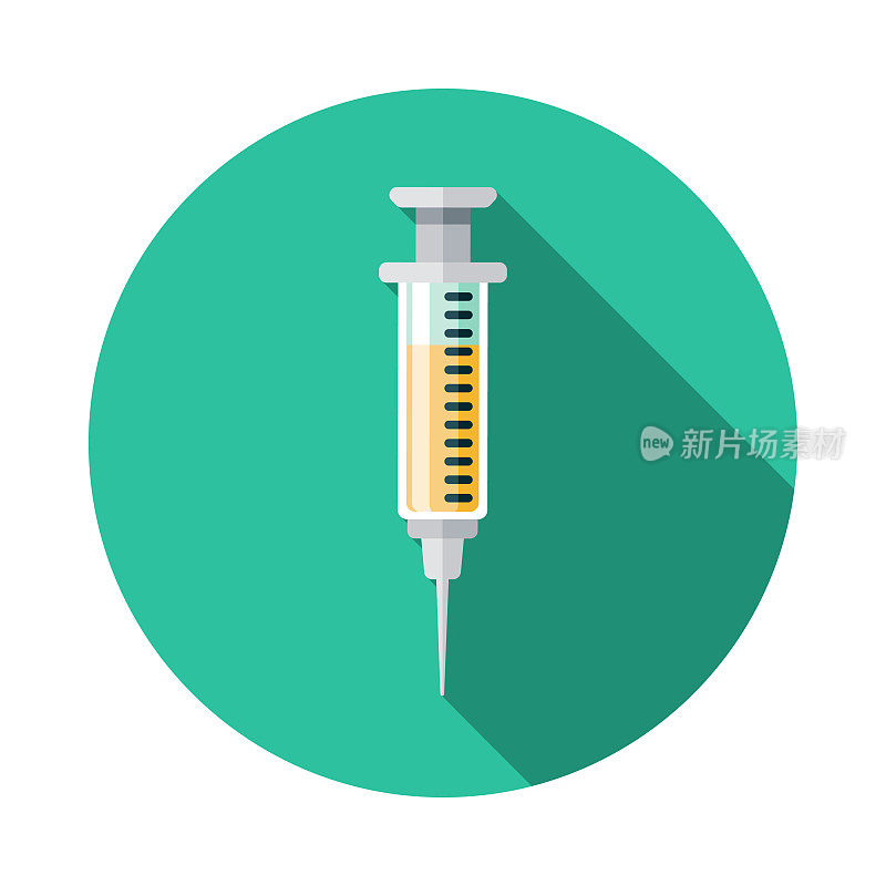 疫苗的注射器图标