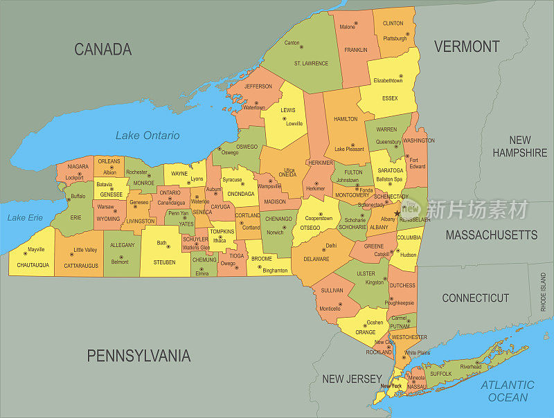 纽约平面地图