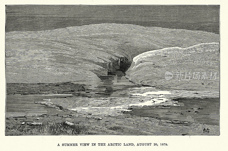 弗雷德里克・施瓦特卡的《寻找富兰克林的探险》，19世纪北极地区的夏季景色