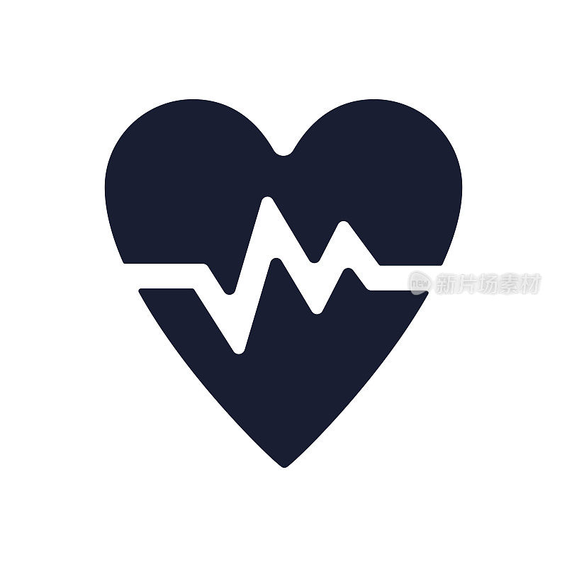 心脏状况的固体矢量图标