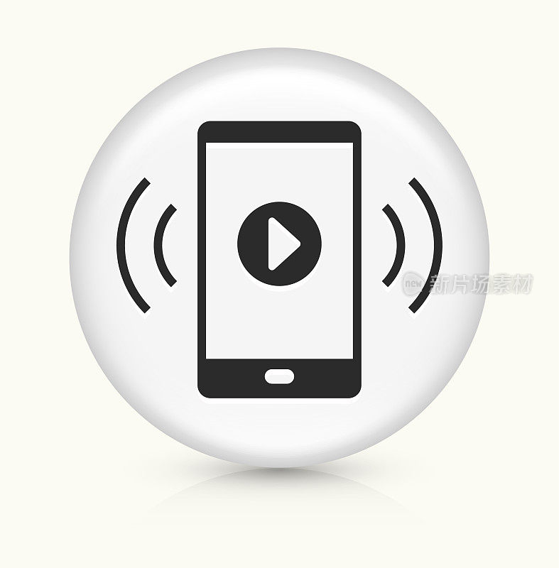 手机与视频播放按钮图标