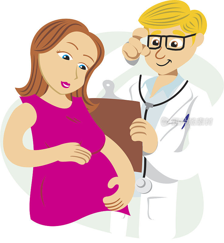 孕妇在为怀孕做预防性测试