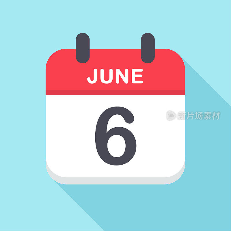 6月6日-日历图标