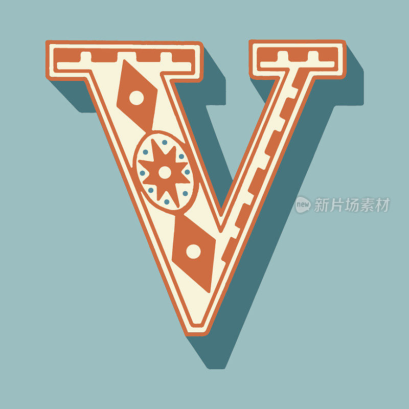 字母V