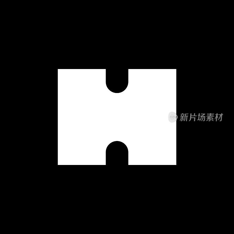 字母H实心标志