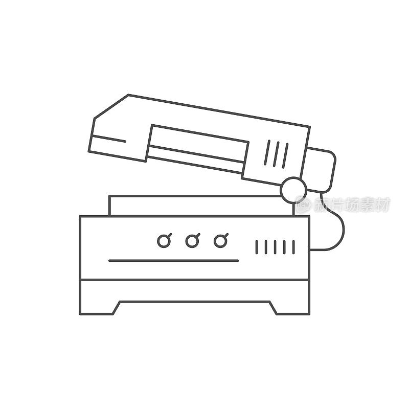 切割机线条轮廓图标