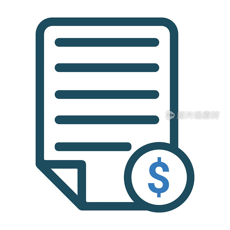 银行对账单，账单，业务文件图标