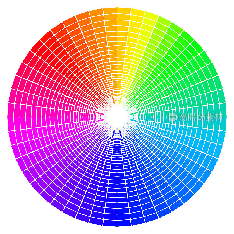 彩虹色图表图案由正方形组成