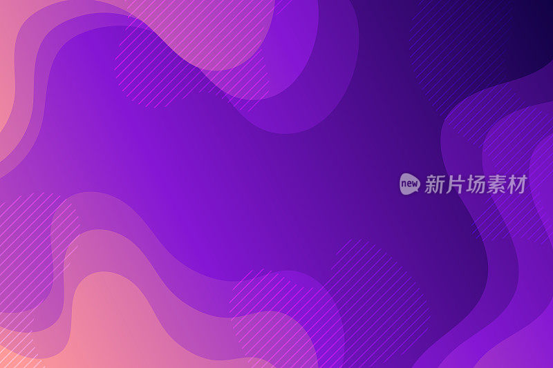 登陆页面模板-流体抽象设计与紫色梯度-时尚的背景
