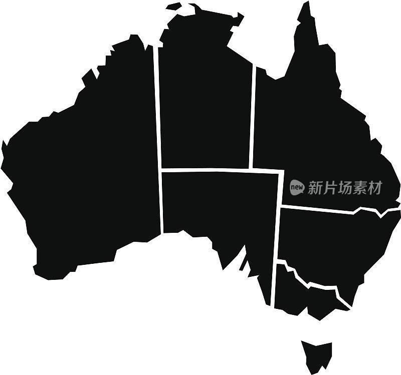澳大利亚的地图
