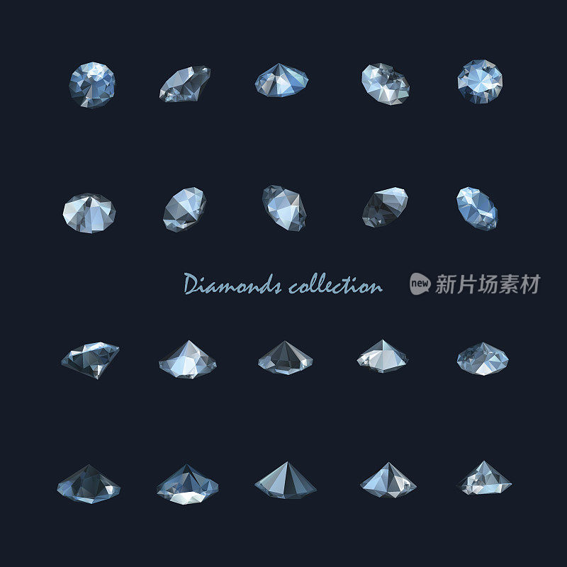 钻石向量集合