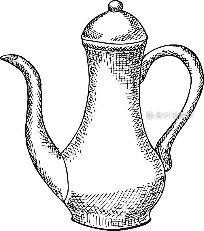 阿拉伯咖啡壶插图