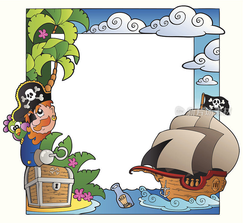 框架与海洋和海盗主题2