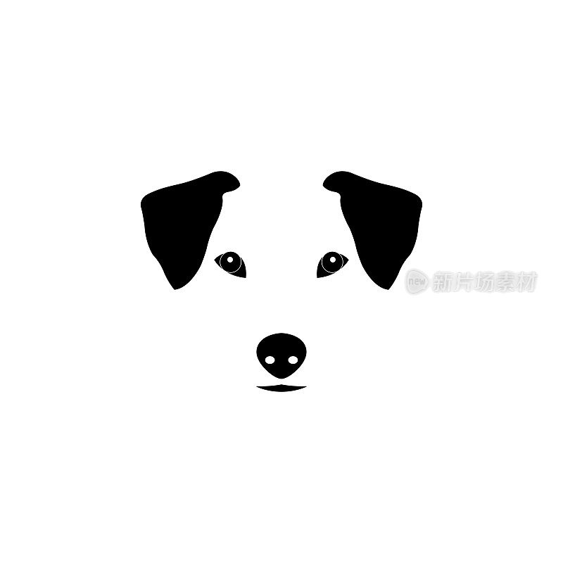 杰克罗素梗狗矢量插图。纯种狗插图。杰克罗素梗素描。