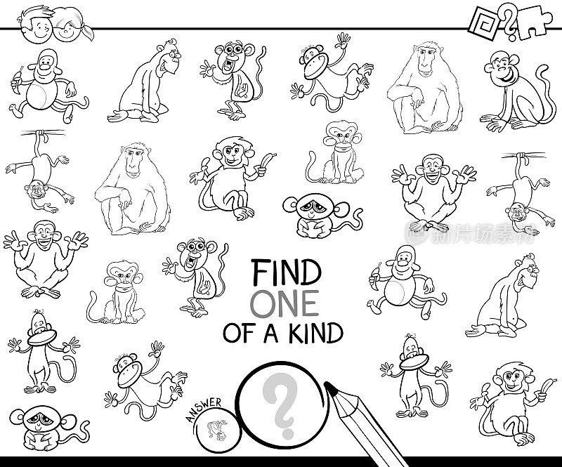 一款用猴子做的彩绘游戏