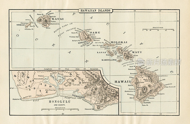 1894年夏威夷地图
